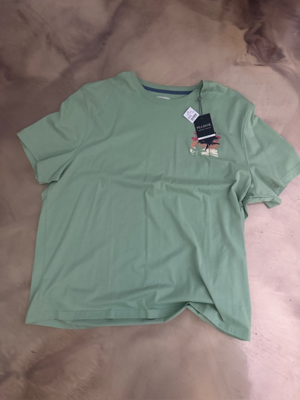 Jos. A. Bank Sage Green Short-Sleeve Crew Tee